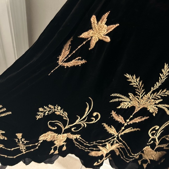 Johnny Was Black Velvet Palmira Dress Sz PS - Picture 5 of 5